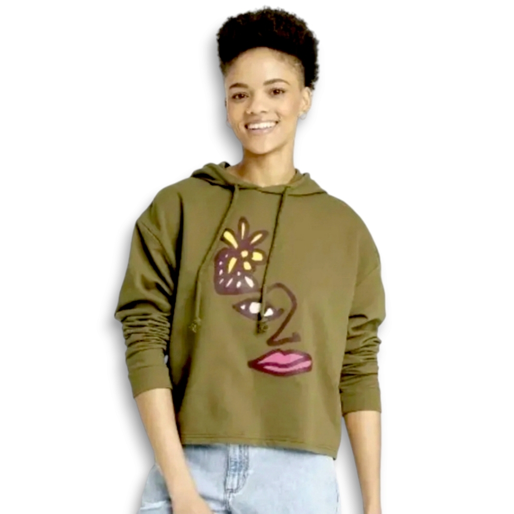 Women's Adult Blu Face Hoodie